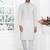 Cream linen cotton kurta for men