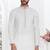 Cream linen cotton kurta for men