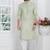 Green linen cotton kurta for men