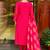 Pink silk blend embroidered salwar kameez