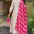 Cream silk blend embroidered salwar kameez