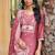 Peach vatican embroidered ceremonial salwar suit