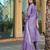 Purple vatican embroidered ceremonial salwar suit