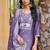 Purple vatican embroidered ceremonial salwar suit
