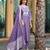 Purple vatican embroidered ceremonial salwar suit