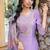 Purple cotton silk embroidered ceremonial salwar suit