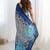 multi color chinon silk blend print work with mirror work border designer saree