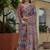 multi color chinon silk blend floral printed with mirror cut border ready to wear saree