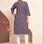 Grey magic cotton embroidered solid formal girlie kurta