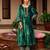 Green winters special velvel salwar kameez