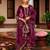 Maroon winters special velvel salwar kameez