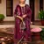 Maroon winters special velvel salwar kameez