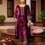 Maroon winters special velvel salwar kameez