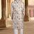 Men's cream ( multi colour embroidery ) malia silk heavy thread and sequence embroidery embroidery all over  kurta set