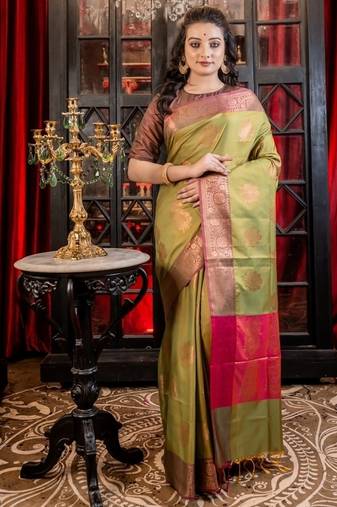 multicolor woven silk blend blend zari woven all seasons sarees