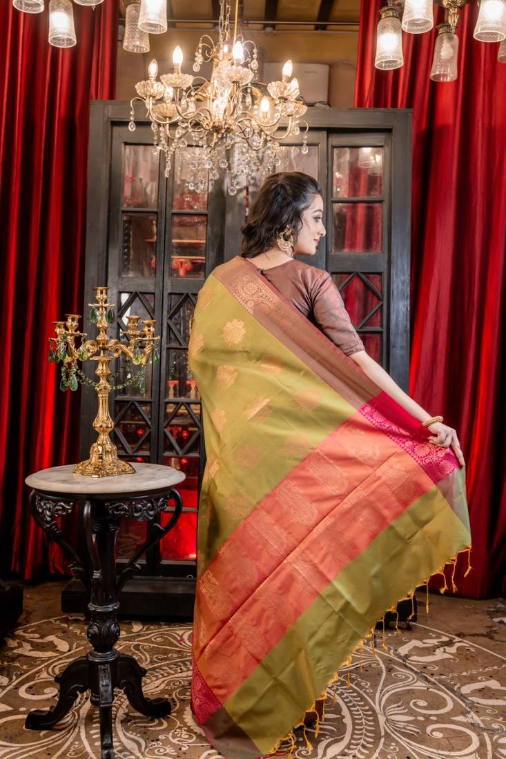 multicolor woven silk blend blend zari woven all seasons sarees