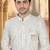 Men's cream georget  heavy thread and sequence embroidery embroidery all over  kurta set