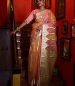 multicolor woven organza zari woven all seasons sarees