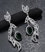 Emerald dangle earrings