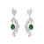 Emerald dangle earrings