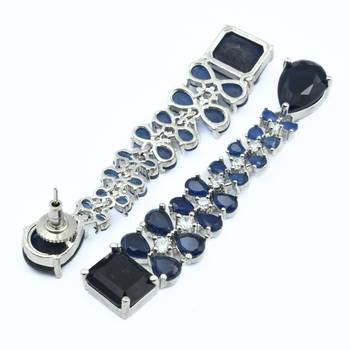 Vivid crystal dangle earrings 3