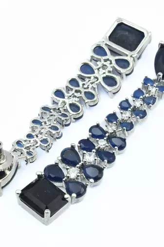 Vivid crystal dangle earrings