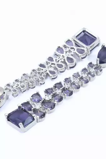 Vivid crystal dangle earrings