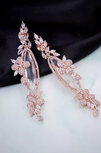 Rose gold serenade earrings