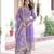 Lavender silver crunchy embroidered sequins embroidered wedding ceremonial sharara suit