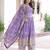 Lavender silver crunchy embroidered sequins embroidered wedding ceremonial sharara suit