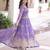 Lavender silver crunchy embroidered sequins embroidered wedding ceremonial sharara suit