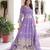 Lavender silver crunchy embroidered sequins embroidered wedding ceremonial sharara suit