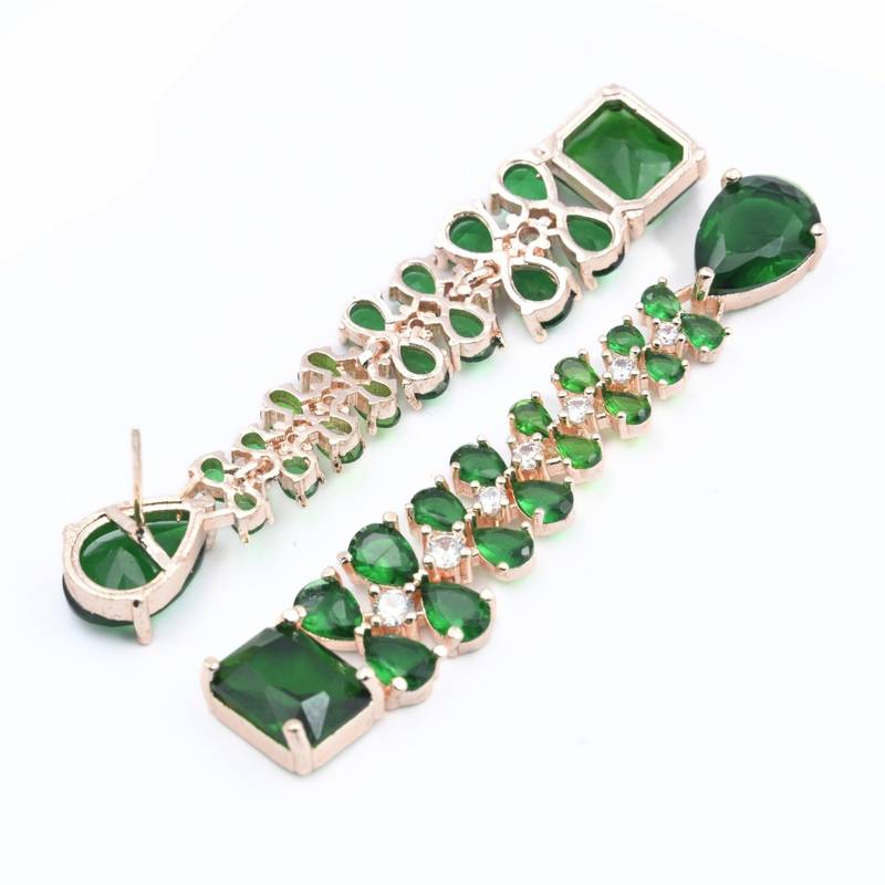 Elegance rose earrings