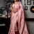 pink hand woven tussar zari work all seasons sarees