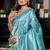 blue hand woven tussar zari work all seasons sarees