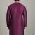 Magenta embroidered dupion silk kurta