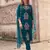 Rama rayon slub embroidered festive wear salwar kameez