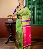 multicolor hand woven katan silk blend hand embroidery all seasons sarees