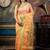 yellow hand woven silk blend cotton bengal handloom all seasons sarees