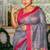 grey hand woven silk blend cotton bengal handloom all seasons sarees