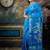 blue hand woven silk blend cotton zari work all seasons sarees