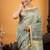 green hand woven silk blend zari work all seasons sarees
