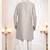 Men's Grey woven jacquard thread and sequence embroidery all over  kurta set