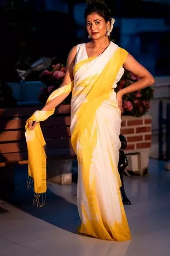 multicolor hand woven silk blend bengal handloom all seasons sarees