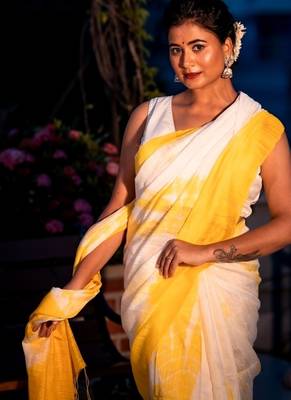 multicolor hand woven silk blend bengal handloom all seasons sarees 3