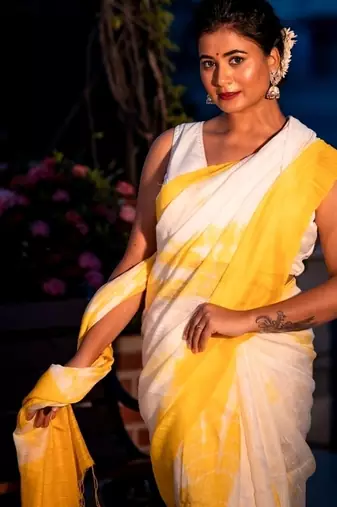 multicolor hand woven silk blend bengal handloom all seasons sarees