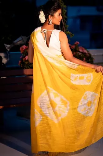 multicolor hand woven silk blend bengal handloom all seasons sarees