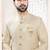 Men's cream woven jacquard thread and sequence embroidery all over  kurta set