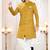 Men's yellow swad velvet  - kurta set
