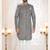 Men's grey swad velvet  self design in fabric kurta set